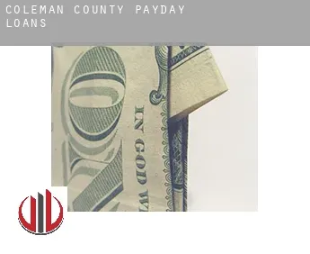 Coleman County  payday loans