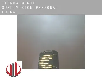 Tierra Monte Subdivision  personal loans