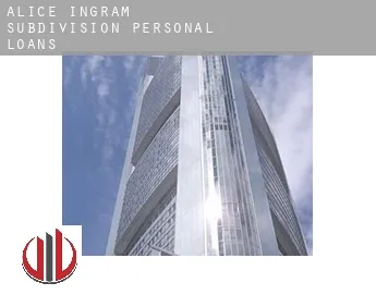 Alice Ingram Subdivision  personal loans