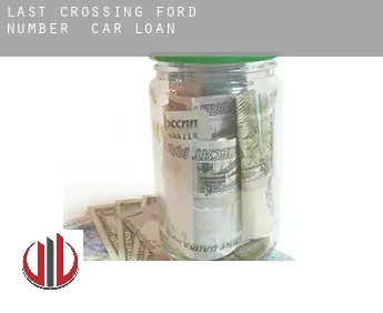 Last Crossing Ford Number 9  car loan