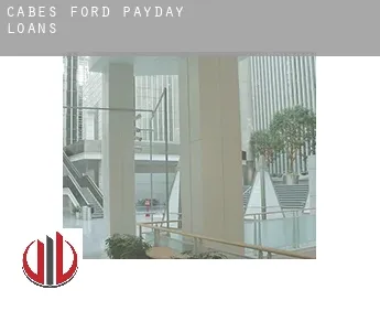Cabes Ford  payday loans