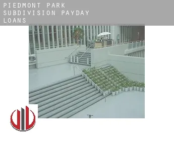 Piedmont Park Subdivision  payday loans
